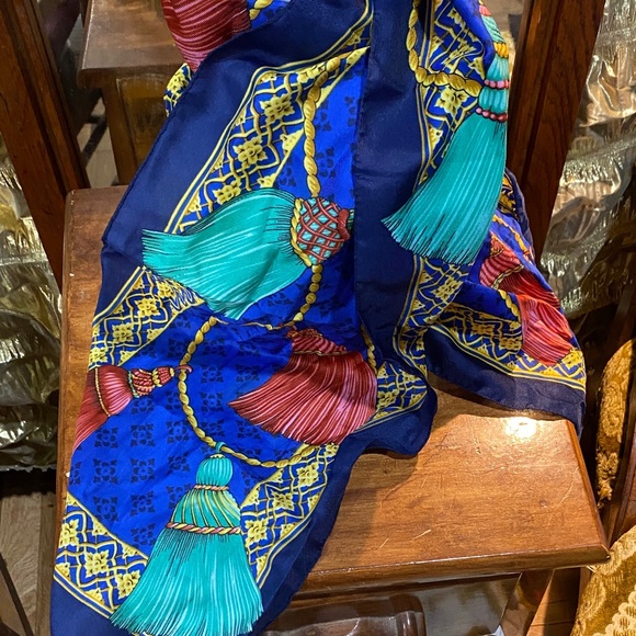Accessories - Women's Silky with Colorful Tassel Print 52 x 14 inch